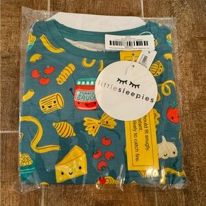 Little Sleepies Pasta Party- 2 piece pajama set - 5/6